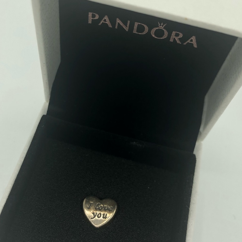 Pandora “I Love You” Heart Charm